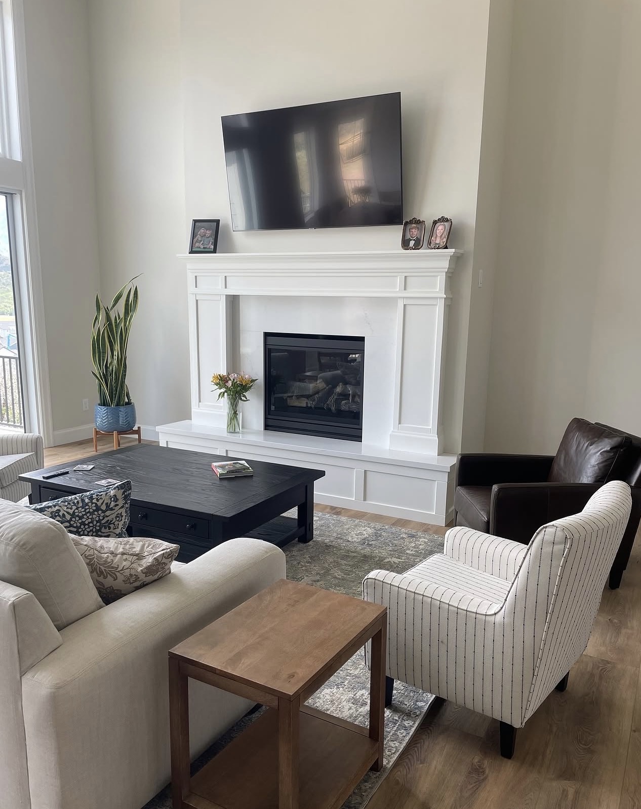 Finished fireplace surround by Pine River Construction — Utah