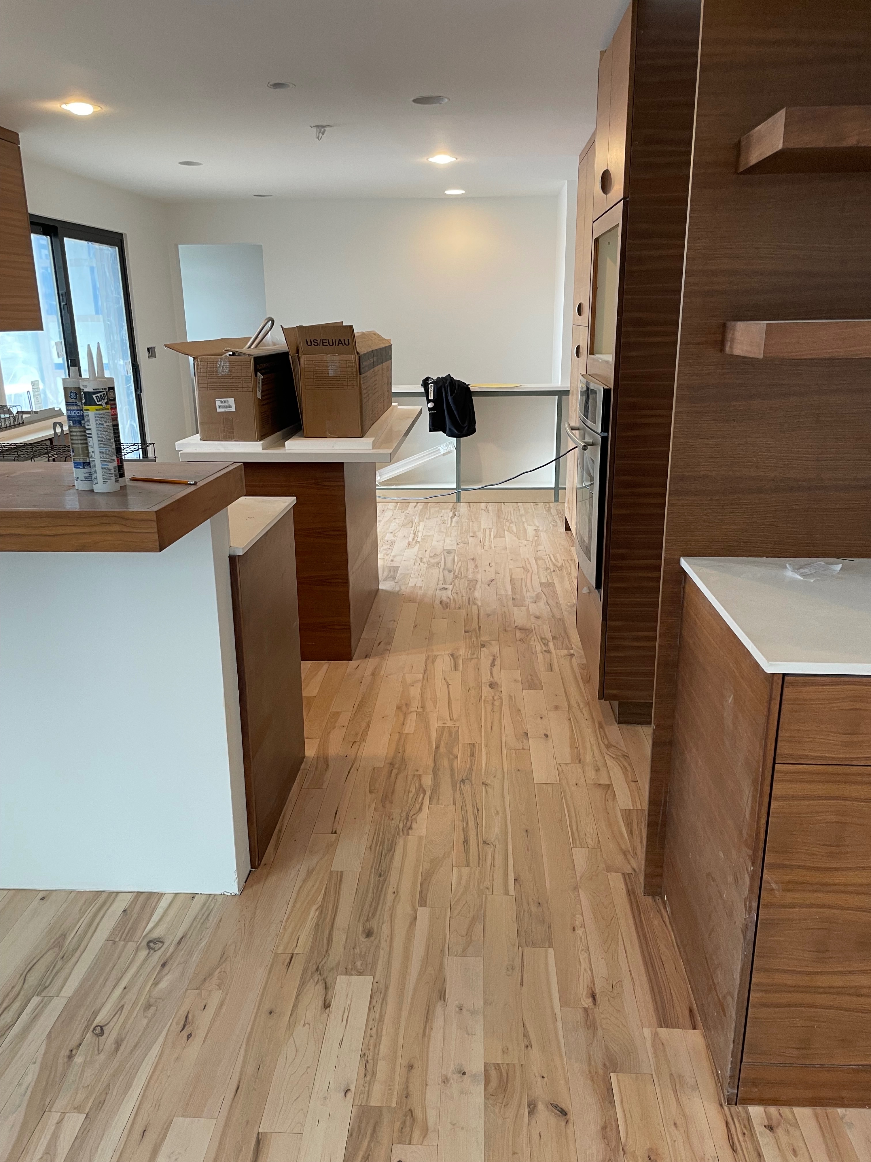 Hardwood floor after refinishing by Pine River Construction