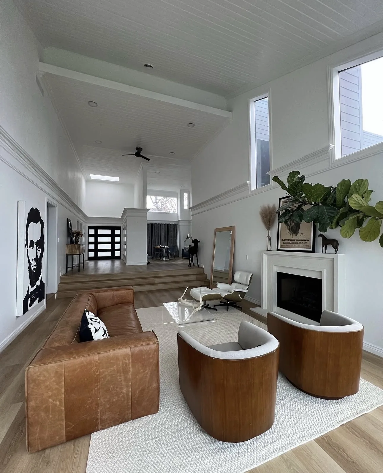 LVP flooring installation in Park City Utah luxury home, Pine River Construction