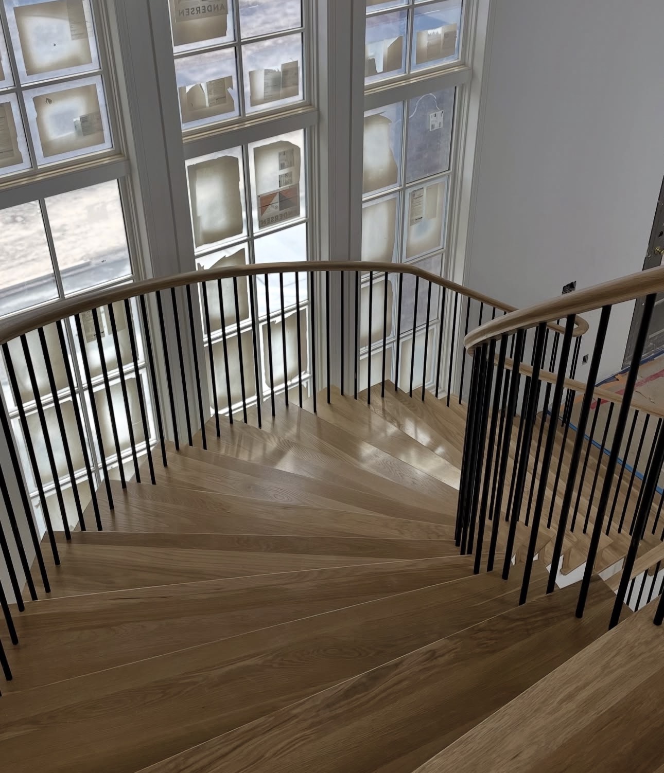 Hardwood staircase installation by Pine River Construction — Utah