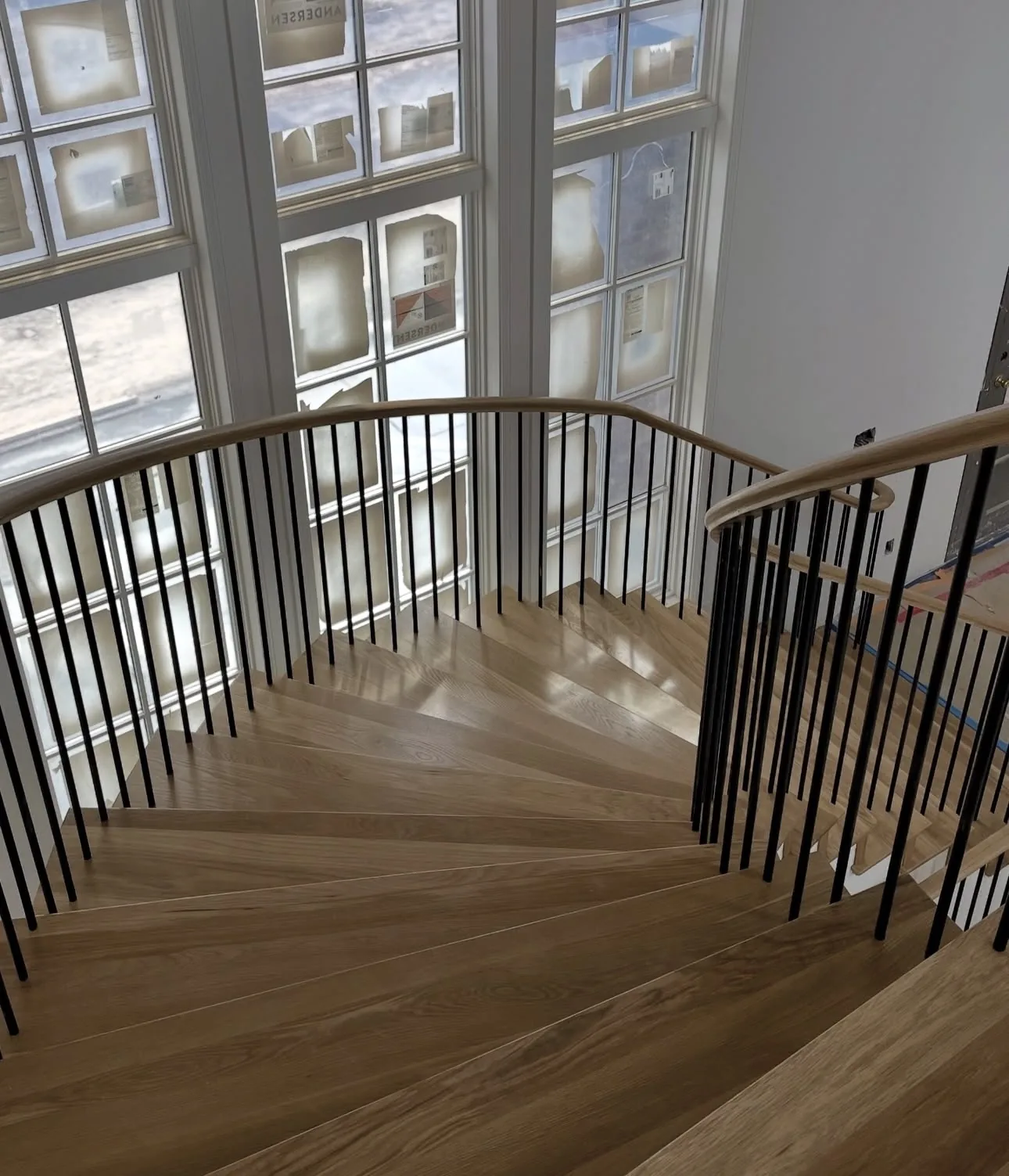Hardwood staircase installation by Pine River Construction — Utah